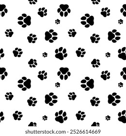 Seamless pattern background.Abstract image Animal paw print