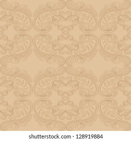 Seamless pattern background.Damask wallpaper. Vector illustration