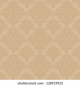 Seamless pattern background.Damask wallpaper. Vector illustration