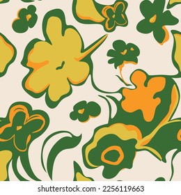 telas y artesanías sin soldadura, trazos de pincel floral, textiles de moda abstracta, gráficos, de moda