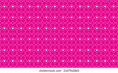 Seamless pattern backgrounds with red pink hearts
