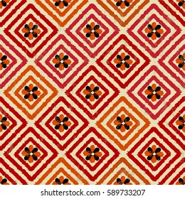 seamless pattern background,with squares, paint strokes and splashes