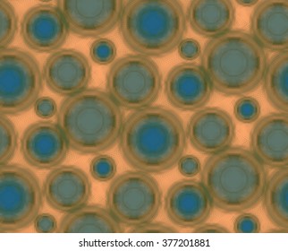 Seamless pattern with bacteria, unicellular organisms or virus. Vector background with round details, elements, particles. Medical or scientific subjects