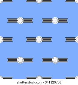 seamless pattern with badge banner