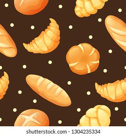 Seamless pattern of bakery vector