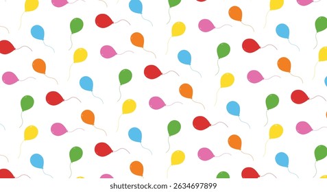 seamless pattern balloon colorful vector design template