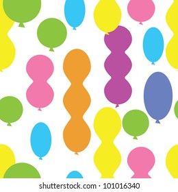 seamless pattern of balloons