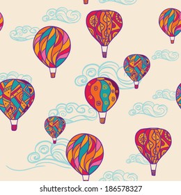 seamless pattern with balloons