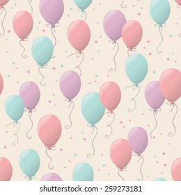 seamless pattern with balloons