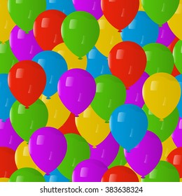 Seamless Pattern Balloons Background
