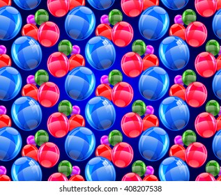 Seamless pattern from balloons. Pattern for gift wrapping Vector Illustration