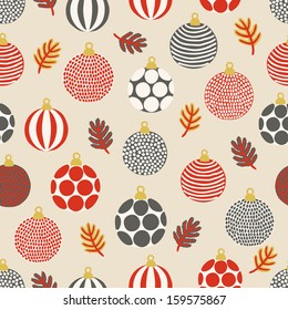 Seamless pattern with balls