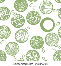 Seamless pattern with balls