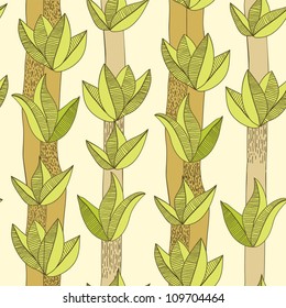 seamless pattern with a bamboo
