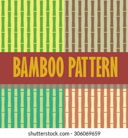 Seamless pattern bamboo  asia china rattan vertical string