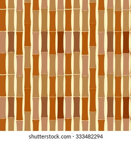 Seamless pattern of bamboo dried sticks
