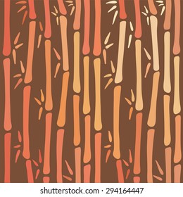 Seamless pattern of bamboo stalks. In vector format. Colorful ornament.