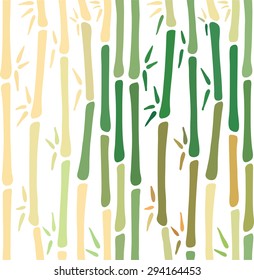 Seamless pattern of bamboo stalks. In vector format. Colorful ornament.