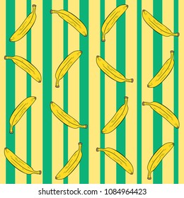 Seamless pattern with banana.