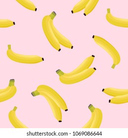 Seamless pattern with banana. Perfect for wallpaper, gift paper, pattern fills, web page background, greeting cards, package, baby book.