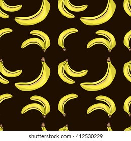Seamless pattern with banana. Vector (1)