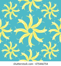 seamless pattern with a banana vector illustration