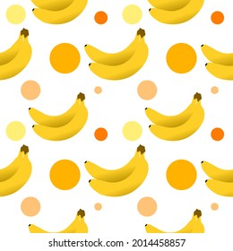  seamless pattern with bananas vector illustration