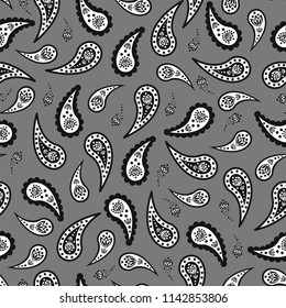 Seamless pattern for bandanas, vector illustration
