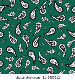 Seamless pattern for bandanas, vector illustration