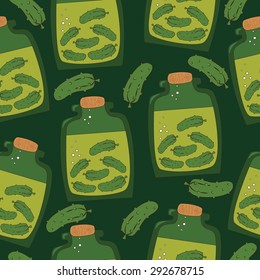 seamless pattern bank of cucumber 