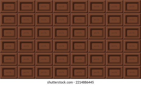 seamless pattern of bar of chocolate 