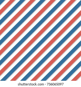 Seamless Pattern For Barber Shop. Flat Style. Hard Shadows.