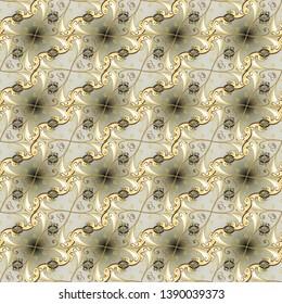 Seamless pattern in Baroque style. Vintage colorful patterns. Vector. Beautiful pattern for Wallpapers, packaging. Patterns on beige, gray colors. Graceful, delicate ornamentation in the Rococo style.