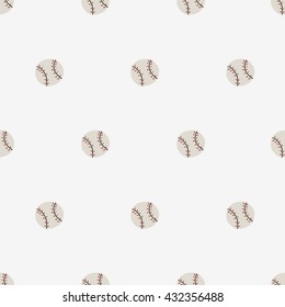 Seamless Pattern, Baseball Art  Background Design For Fabric And Decor