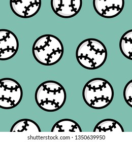 seamless Pattern baseball ball. Sport Pattern Background. For Display, Wallpaper, Fabric, Textile