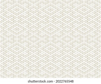 A seamless pattern based on elements of the traditional Japanese craft Kumiko zaiku. Fine lines of brown color.