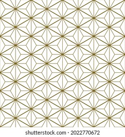 A seamless pattern based on elements of the traditional Japanese craft Kumiko zaiku. 