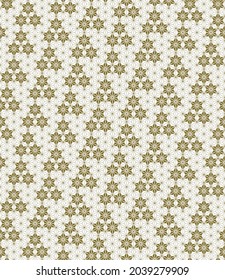 A seamless pattern based on elements of the traditional Japanese craft Kumiko zaiku.