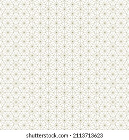 A seamless pattern based on elements of the traditional Japanese craft Kumiko zaiku.