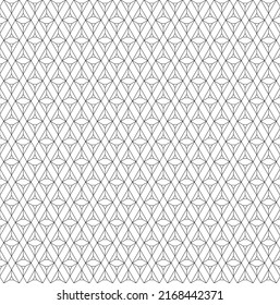 A seamless pattern based on elements of the traditional Japanese craft Kumiko zaiku.