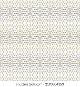 A seamless pattern based on elements of the traditional Japanese craft Kumiko zaiku.Thin lines