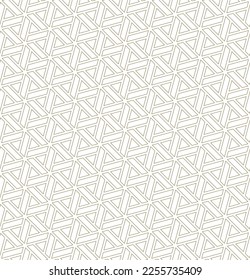 A seamless pattern based on elements of the traditional Japanese craft Kumiko zaiku.