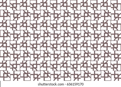 Seamless pattern based on the geometric shape. Vector illustration. For the interior design, wallpaper, textiles, presentations