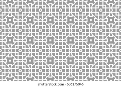 Seamless pattern based on the geometric shape. Vector illustration. For the interior design, wallpaper, textiles, presentations