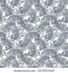 Seamless pattern based on traditional Asian elements Paisley. Traditional colorful seamless paisley vector pattern. Pattern for textile design or fabrics. Fashionable delicate design