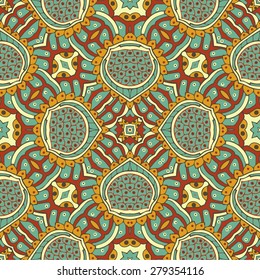 Seamless pattern based on traditional Asian elements Paisley