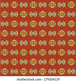 Seamless pattern based on traditional Asian elements Paisley