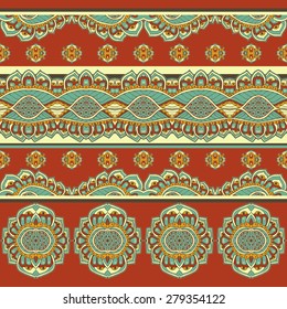 Seamless pattern based on traditional Asian elements Paisley