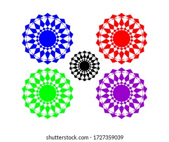 Seamless pattern. Basic mandala vector. mandala background. Geometric pattern with polygon. Vintage decorative elements. Hand drawn background. Islam, Arabic, Indian, ottoman motifs. 
