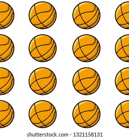 seamless pattern with basketball
